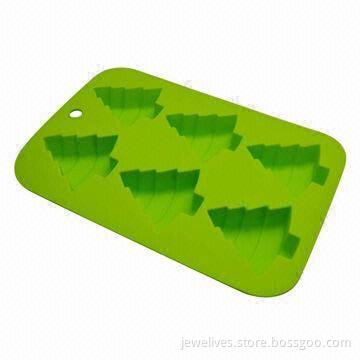 Christmas Tree Shaped Ice Cube Tray, Made of Food Grade Silicon